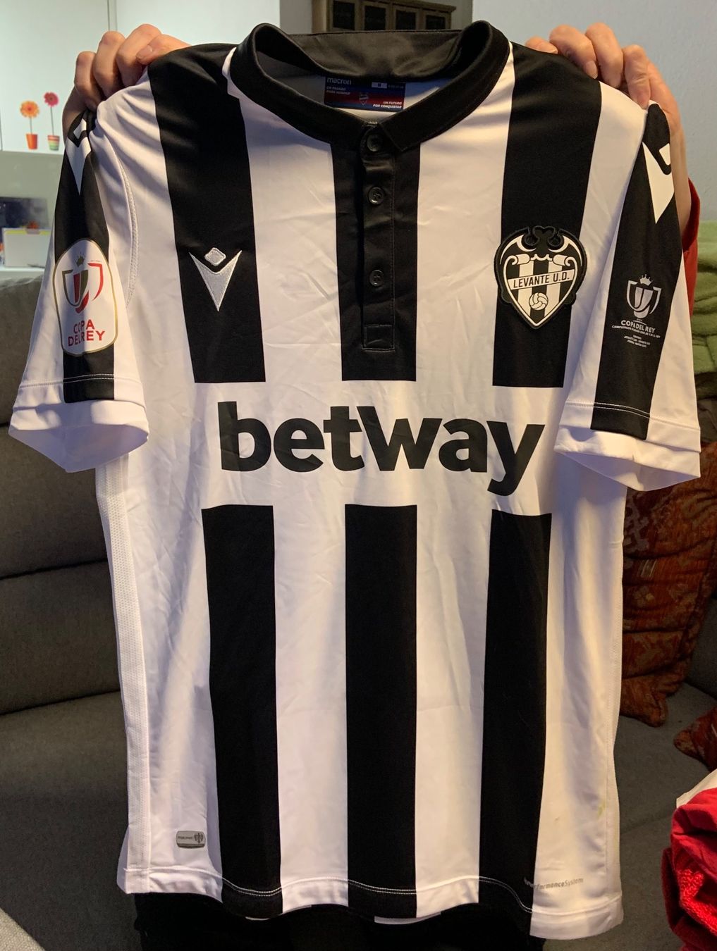 Canottiere & Pantaloni: Matchworn Levante Clerc with COA – Usato da Castione venduto da REER