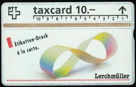 Taxcard 208L_44450 Lerchmüller Ettikettendruck 300 Ex ungebr