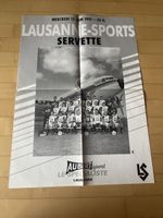 Lausanne Sports Servette FC Vintage Affiche de Match