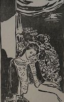 Erna Yoshida Blenk (1913-1996) LINOLSCHNITT SIGNIERT