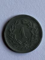 1 Rappen Münze Helvetia 1945 Schweiz gebraucht Zustand