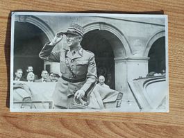 Echt Photo Karte General Guisan im Automobil - Ausgabe 1939
