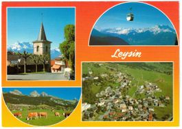 Leysin - 4 Bild AK
