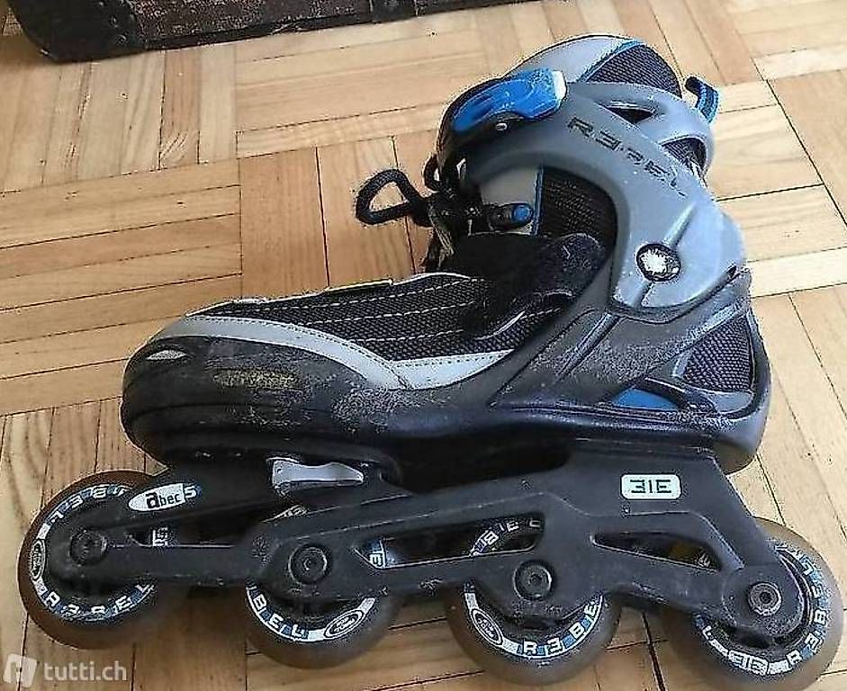Inline-Skating & Rollschuhe: Rollerblades, Rollschuhe, Inleiner 38 – Gebraucht aus Itingen von Haefi
