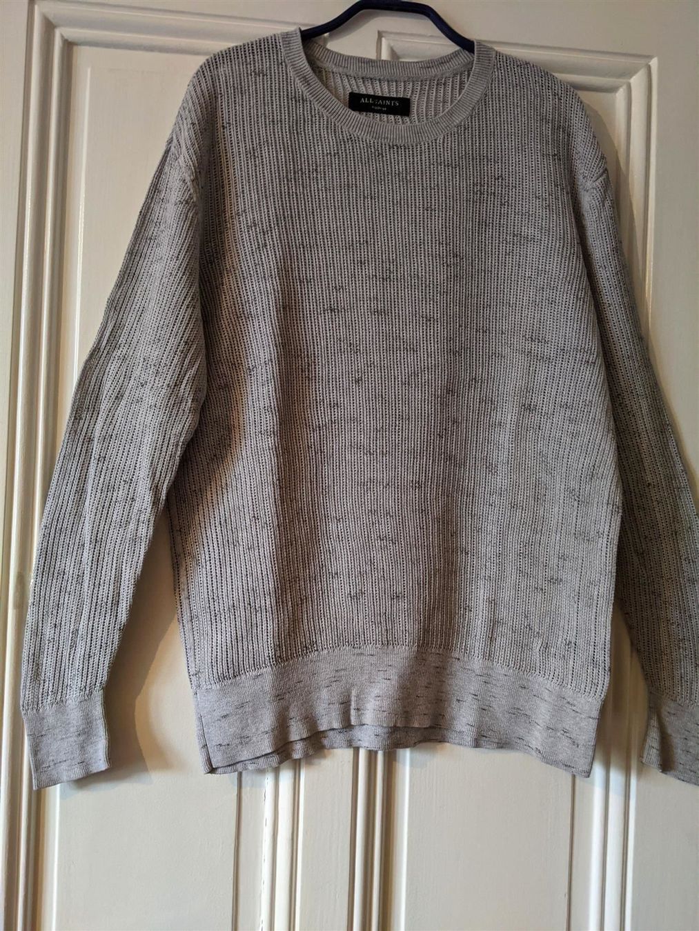 Allsaints Pullover & Sweatshirts: ALLSAINTS : Pull en tricot de coton gris clair M – Neu (gemäss Beschreibung) aus Petit-Lancy von lilycerise