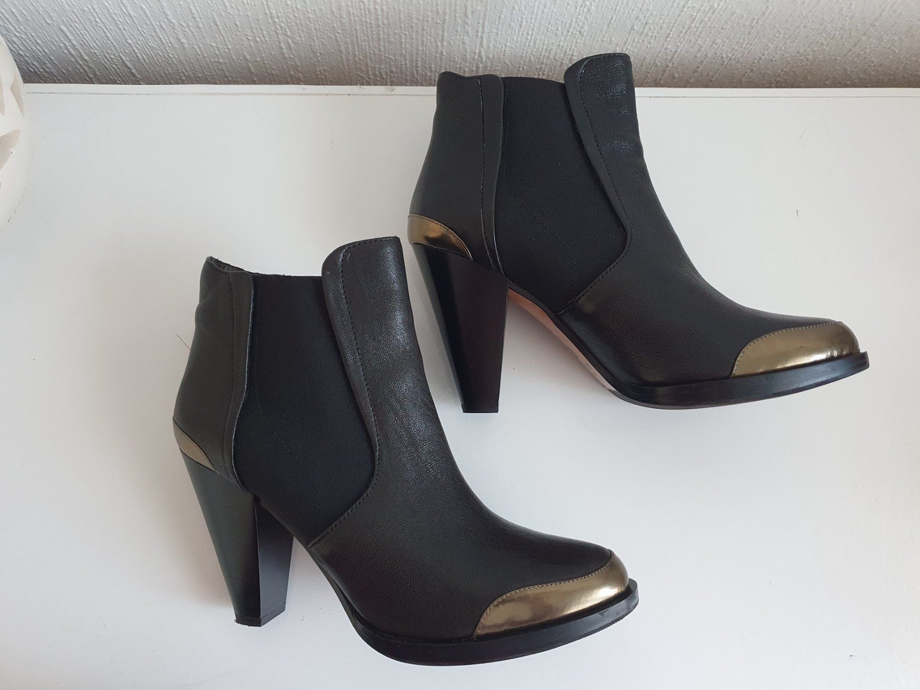 Navyboot Damenschuhe: Bottines noires à talons hauts Navyboot, pointure 39 – Neu (gemäss Beschreibung) aus Prilly von RoDyRe 5