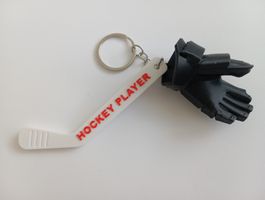 3D-gedruckter Hockey-Schlüsselanhänger