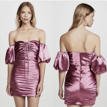 Cinq à Sept Pink Off Shoulder Dress, XS, New with tags