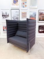 VITRA Alcove Plus Sofa - Anthrazit 