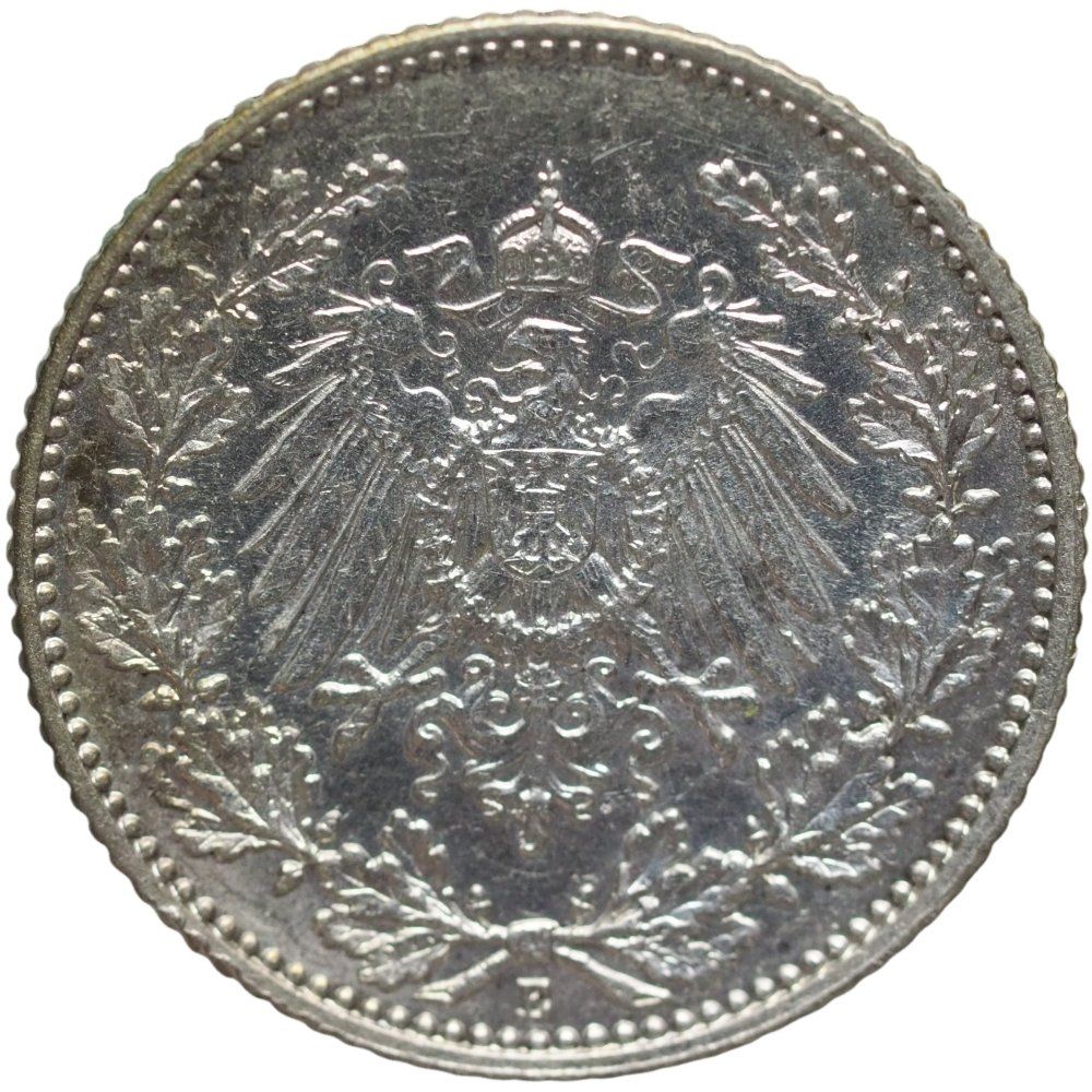 Alle Münzen: Deutschen Reich  1/2 Silber Mark 1915 E – Gebraucht aus Liestal von fibonaccis 1