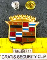 CASDDILLAC AUTO LOGO DE LUXE ENAMEL PIN GROSSS SECURITY-CLIP