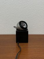 Kleine vintage Cube Kugelspot Tischlampe Osram Spot Lampe