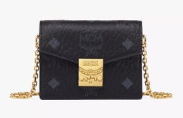 MCM Tracy Kettenportemonnaie In Visetos, mini