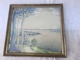 Aquarell Landschaft ,Signiert (46)