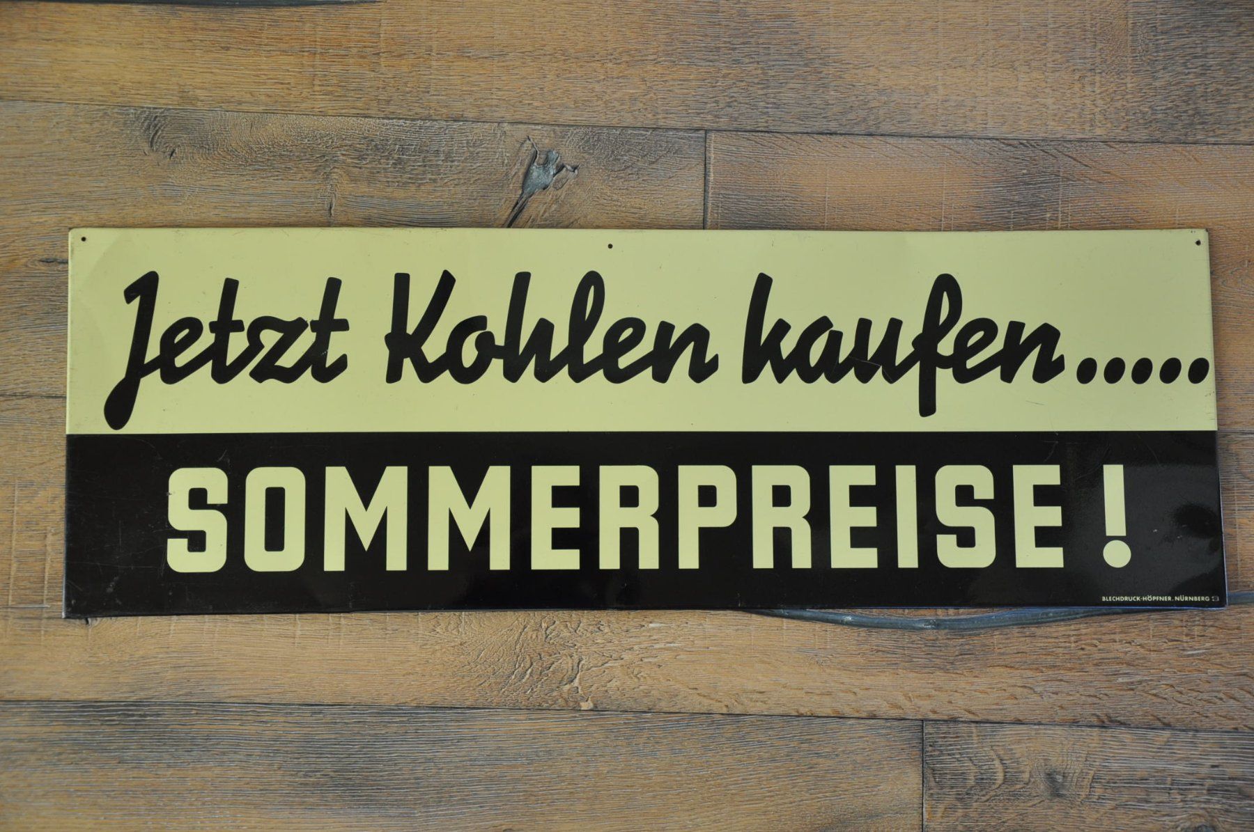 Insegne: Blechschild Kohlen kaufen – Usato da Römerswil LU venduto da Fieldhome