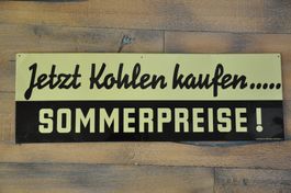 Blechschild Kohlen kaufen