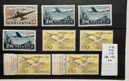 Lot Flug Pro Aero 8 Stück postfrisch SBK 410.-