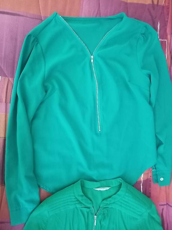Nafnaf Camicette: 2 blouses vertes pour femme – Usato da givisiez venduto da odilev 2
