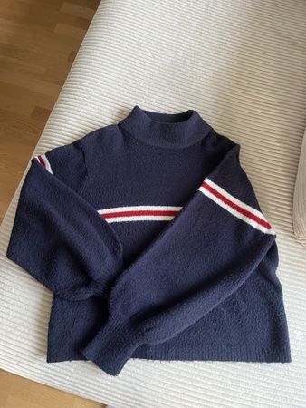 Mango Strickpullover, marineblau, Gr. L, Winter-Look!