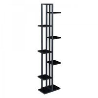 Pflanzregal Somero Metall 150x34x21cm Schwarz