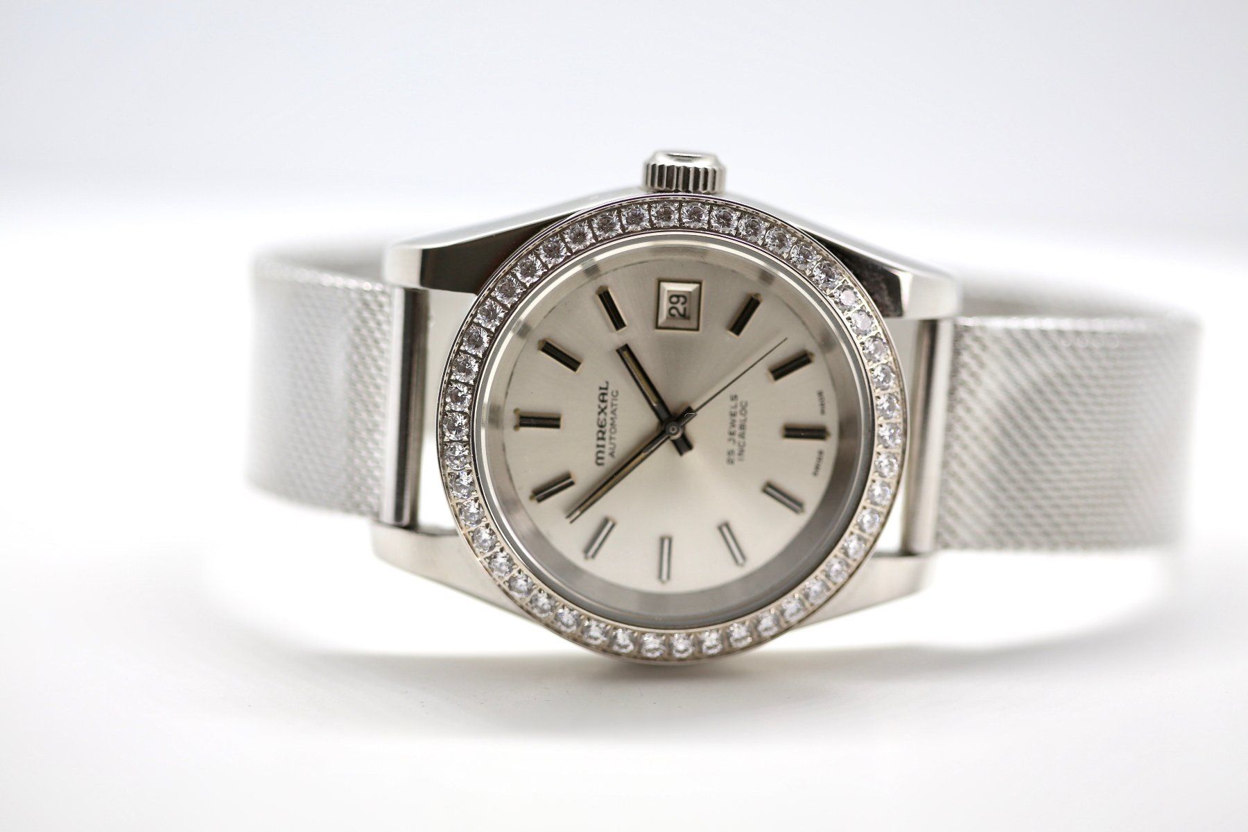 Mirexal Orologi: Mirexal Automatik 39mm mit Steinenlünette – Usato da Reinach BL venduto da Han-Numismatik 6