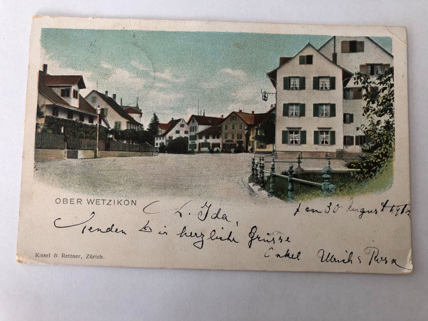 Ansichtskarten: Ober Wetzikon 1912   Restaurant ? – Gebraucht aus Pfäffikon ZH von Waltoversand