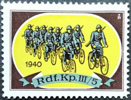 Soldatenmarke 2.WK, Radfahrer Kp III/5, Wi Rdf 25