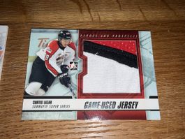 Curtis Lazar HC Lausanne Game-Used Jersey guter Zustand