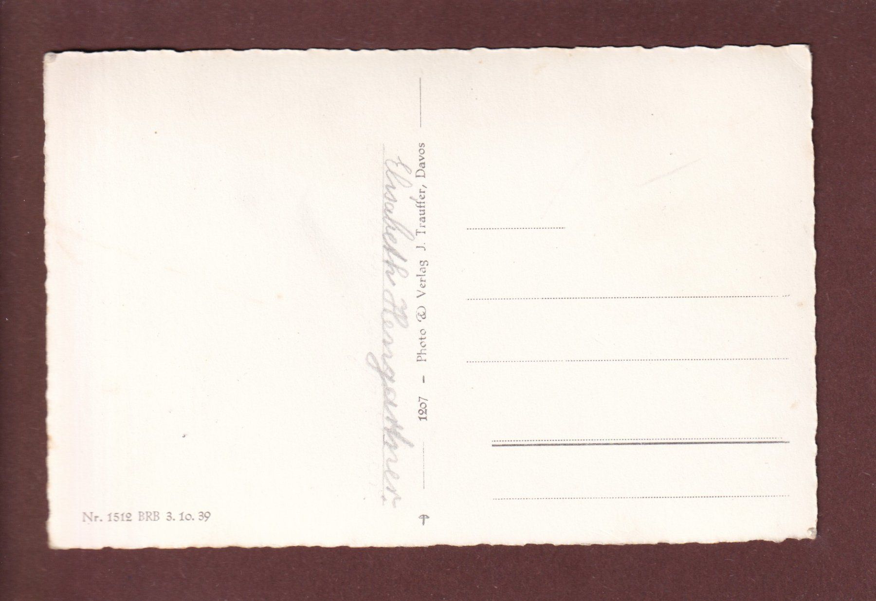 Cartoline postali: FRAUENKIRCH Davos - Schiahorn – Usato da Pully venduto da nicecards 1