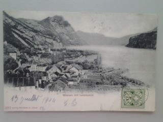 Ansichtskarten: Weesen mit Leistkamm – Gebraucht aus Sargans von nicsam1815