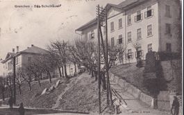 Grenchen Die Schulhäuser mit Balkenstempel GRENCHEN