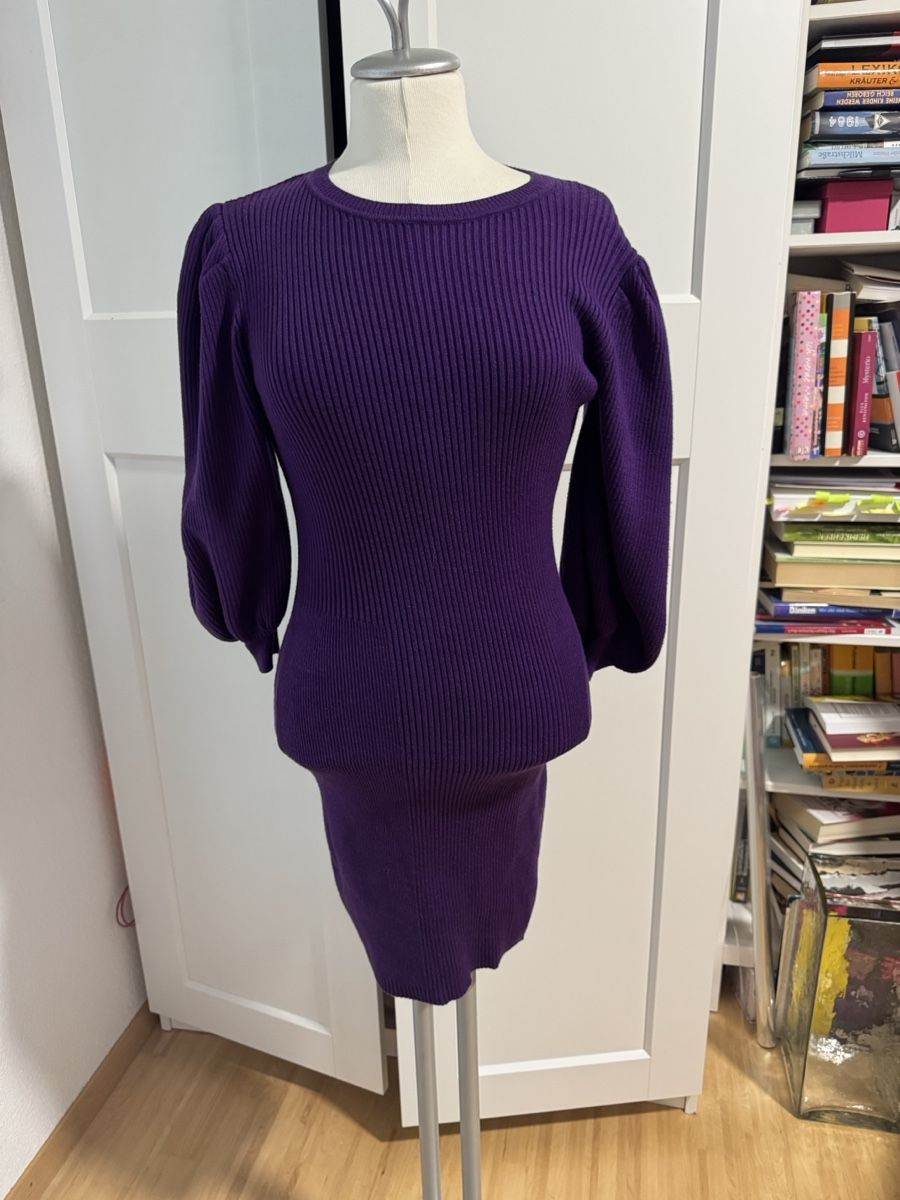 Zara Vestiti: Elegantes, violettes Strickkleid, Grösse M – Usato da Olten venduto da bir_k96n