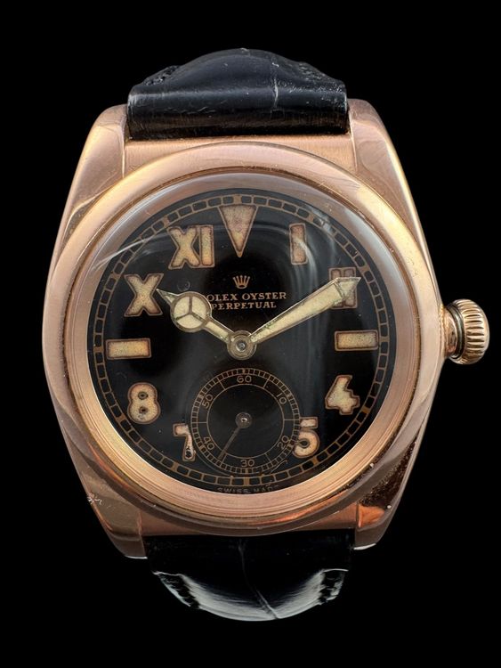 Rolex Bubble Back Vintage um 1944 14k RG Chronometer *U1160 4