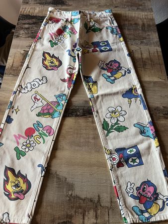 BERSHKA Pantalon print