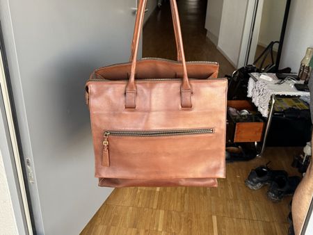 Gucci Vintage Brown travel Leather Bag
