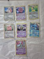 Pokémon Sammelkarten 6 Holos + 1 reverse Holo deutsch