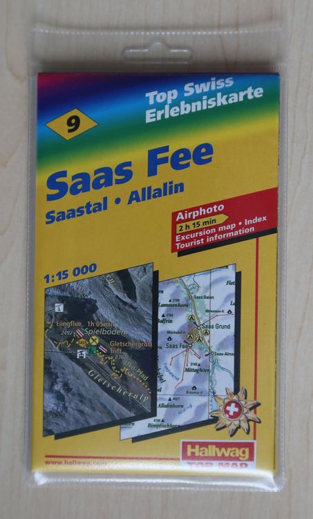 Hallwag Top Map, Top Swiss Erlebniskarte, SAAS FEE - NEU | Kaufen auf ...