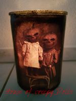 HALLOWEEN/ HORROR WINDLICHT/ VASE