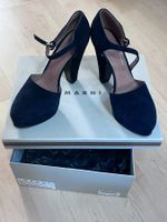 Marni Mary-Jane-Pumps aus Veloursleder mit Plateau