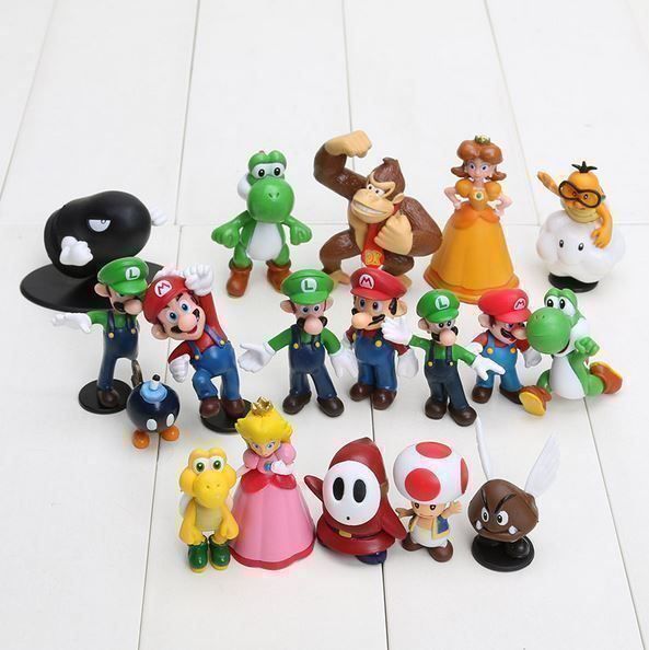 Statuette: Figurinen Mario Bros Lot 18 Stk. – Nuovo e nell'imballaggio originale da Gurmels venduto da Swisspod
