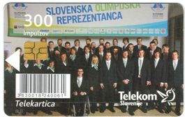 Telefonkarte Slowenien Olympisches Komitee Vancouver 2010