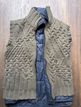 Westen Dsquared2 Herren olivgrün Strick/Stepp Gr. L