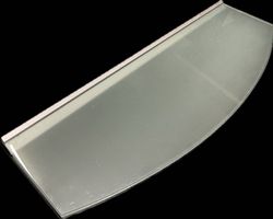 Glastablare mit Trägerprofil / verschiedene Formen