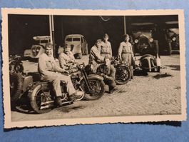 MOTOSACOCHE  850  MILITAIRE  1938  CARTE  VINTAGE