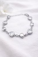 Ascheschmuck Armband Herz Kristalle / Urne / Schmuckurne