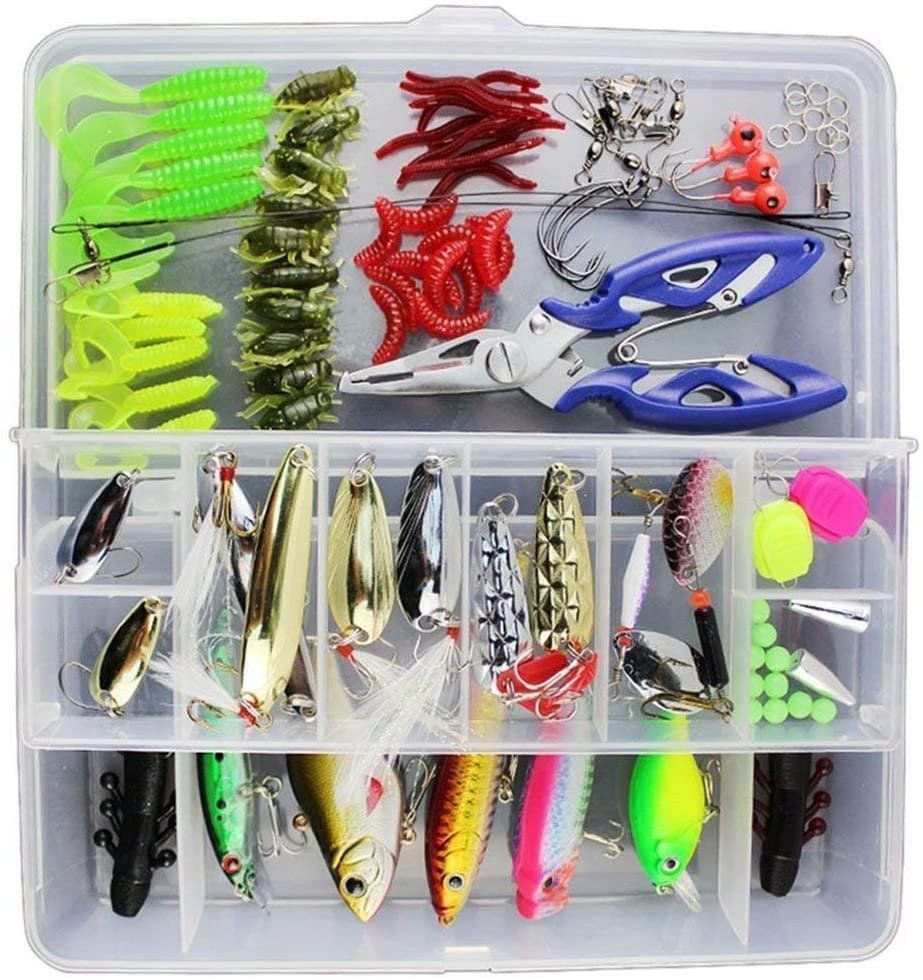 Komplettset Fr Angler Anfnger Angel Kder 78 Stck Angelkder Set, Angeln  Kder Gemischt Einschlielich Barsch Kder Fishing Tackle Set Gemischt