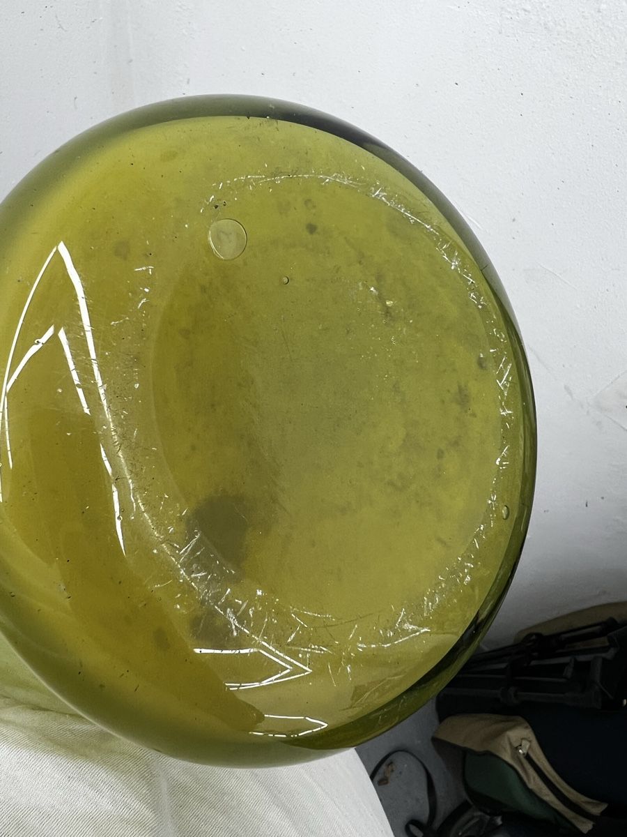 Vasen & Gefässe: Grosse Glasvase gelblich aus Glas – Gebraucht aus Wettingen von NickInc 5