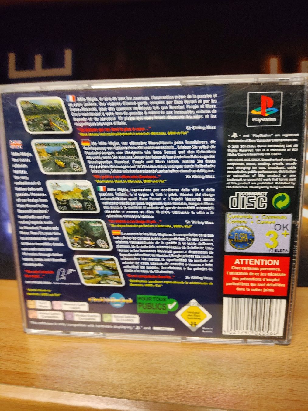Sony Giochi: Mille Miglia PS1 - Course légendaire – Usato da Fribourg venduto da PastGame 1