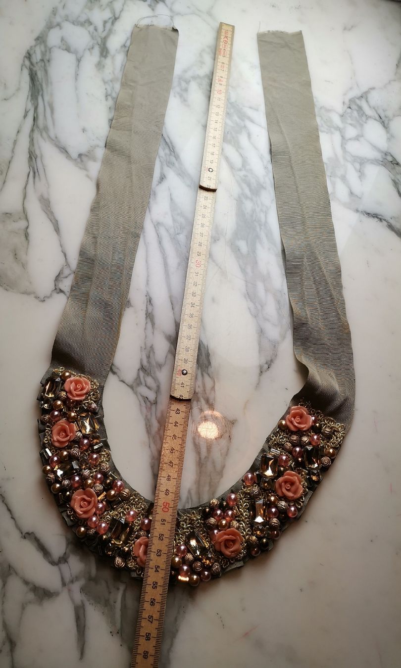 Catenine: Handgefertigter Schmuck Kragen, Statement  – Usato da Uerikon venduto da pink_flamingo 2
