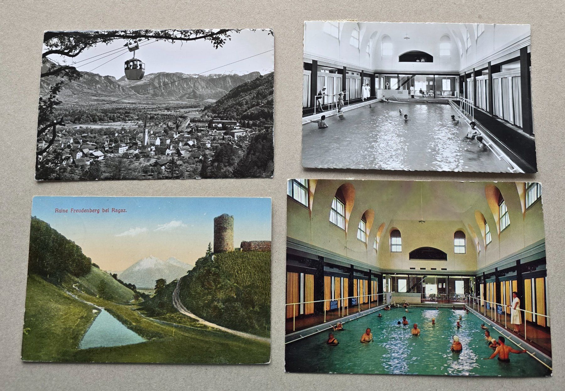 Cartoline postali: Bad Ragaz AK 4 Stk. (3) – Usato da Rheinau venduto da MakalekaAloha